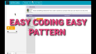 Details EASY PATTERN USING CODING IN CODE.ORG [WHITEHATJUNIOR] News