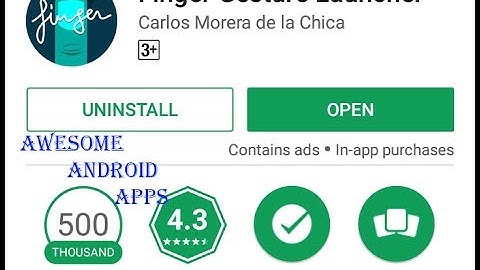 Finger Gesture Launcher - Launch Apps, Settings on Android Using Gestures  । Android Apps 2017