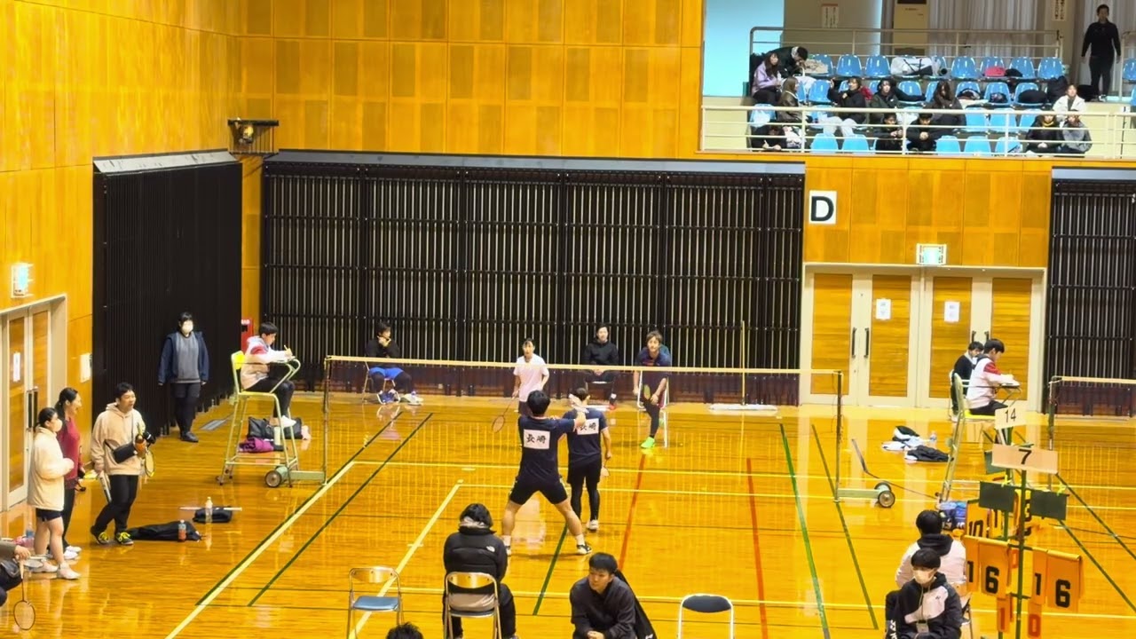 R8.2.7  九州社会人 一般XD 2回戦 1th  濵﨑・寺師vs野村・中村(長崎)