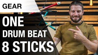 Do Sticks Matter | 1 Drum Beat, 8 Sticks | Drum Stick Comparison | Thomann
