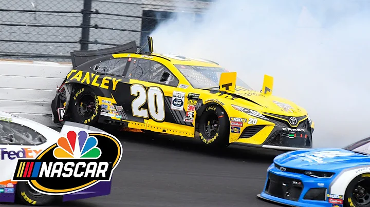 Brad Keselowski, Erik Jones involved in wild crash...