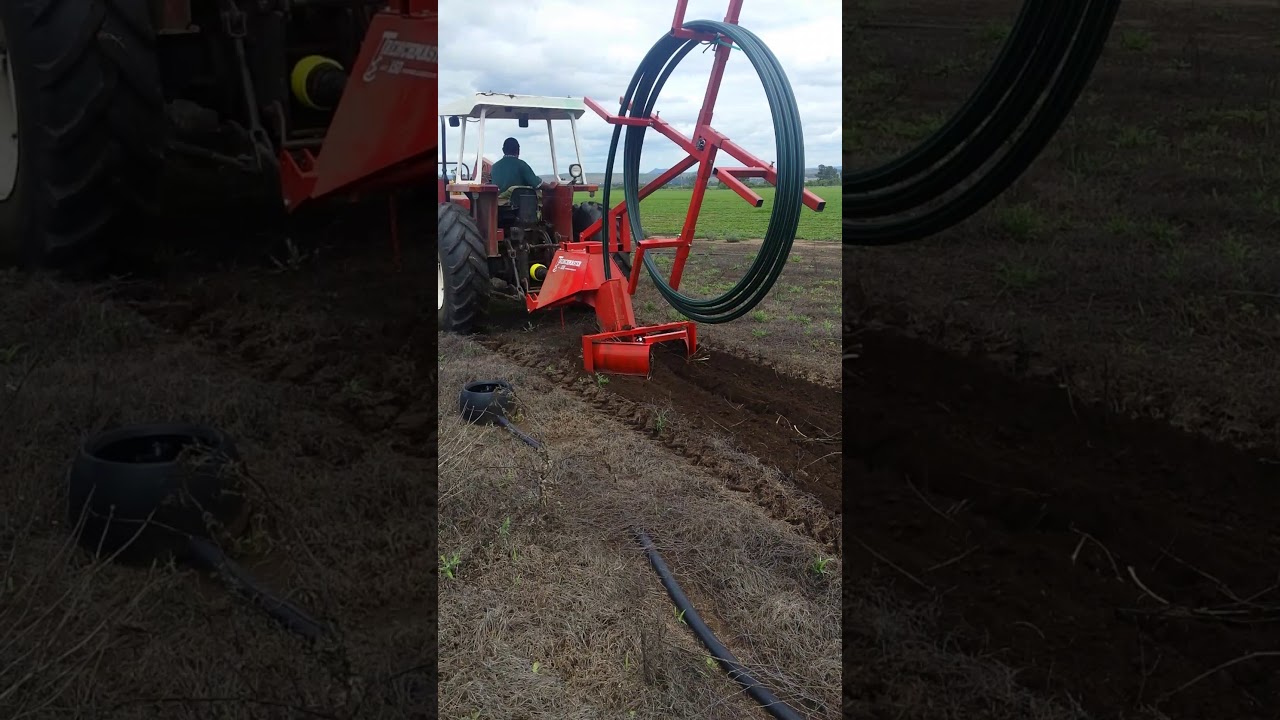 TRENCH DIGGER AND PIPE LAYING SYSTEM YouTube