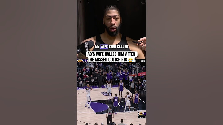 Anthony Davis’ wife had to let him know he got saved by Rui Hachimura 😅