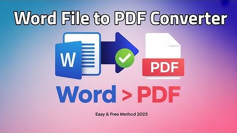 How to Convert Word File to PDF | Easy and Free Method 2025 | Free Word to PDF conversion| Word |Pdf