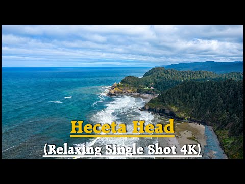 Relaxing 5 Minute Shot of Heceta Head 4k 60fps