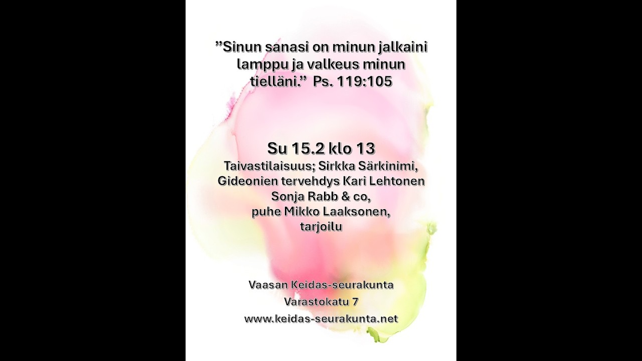 Uskon ilmapiiri - Mikko Laaksonen - Keidas-seurakunta