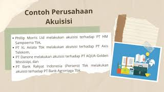 Merger, Akuisisi, Konsolidasi dan Separasi Merger, Akuisisi, Konsolidasi dan Separasi