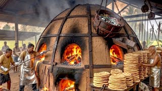 Insane Roti Factory Inside Giant Tandoor | Massive Fresh Roti Production with High-Speed Process