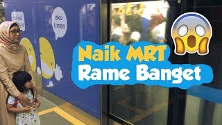 Cobain MRT Jakarta Stasiun Senayan ke Lebak Bulus Rame Banget