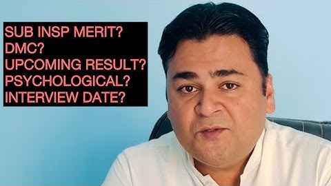 Breaking news?/SI Merit?/4 divisions result updates?/Dmc?/interview date?/SI upcoming result?