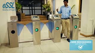 Flap barriers installed video