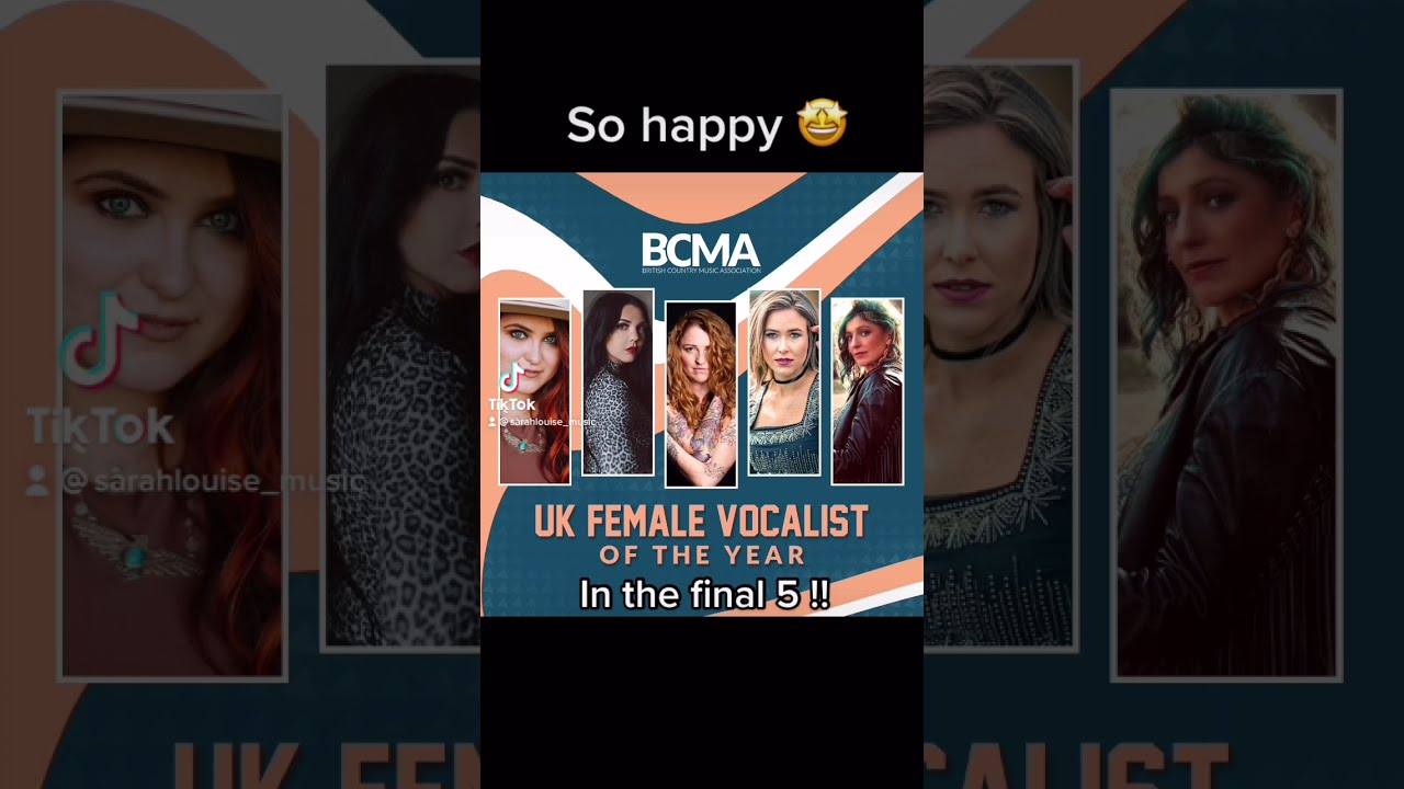 BCMA AWARDS NOMINEE FOR UK FEMALE VOCALIST OF THE YEAR!