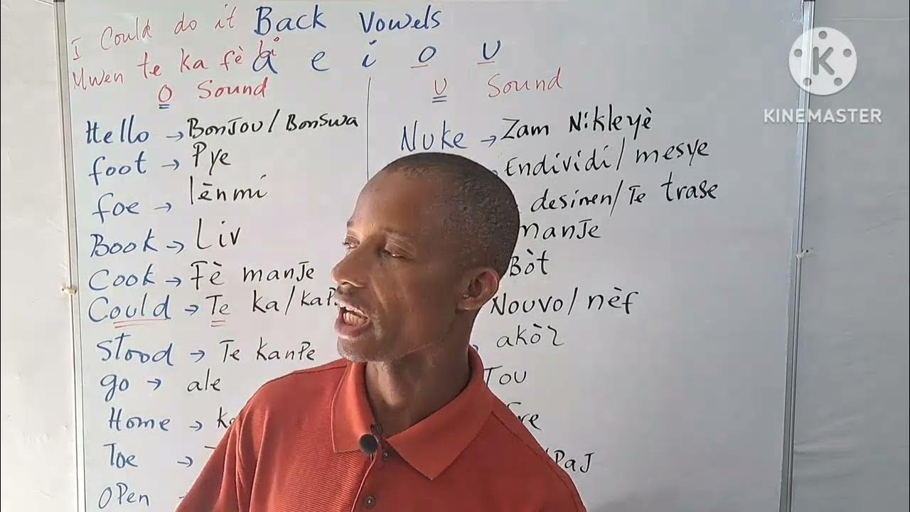 How to pronounce back vowels. YouTube