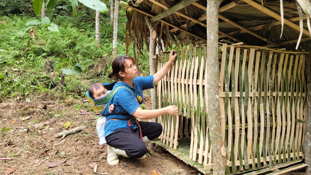 18 year old single mother and children built a chicken coop  | Giàng thị sao