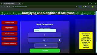 Data Type and conditional Statments in Javascript.