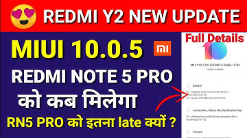 Miui 10.0.5.0 update | Redmi Y2 miui 10.0.5 update | Redmi note 5 pro miui 10.0.2 or 10.0.4 update