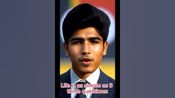 Life is as simple as these three questions: #youtubeshorts #shortvideo