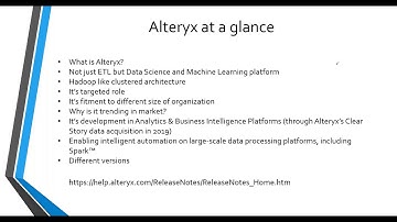 Alteryx Online Training Demo