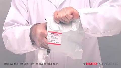 Matrix Diagnostics - How to Test For Drugs Using a Matrix Multi Panel Collection Cup