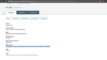 AWS S3 Server Side Encryption (SSE) from the Console