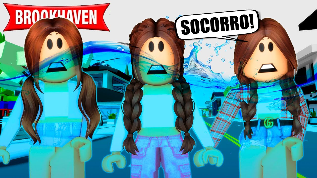 SOBREVIVEMOS AO TSUNAMI NO BROOKHAVEN | Historinhas Brookhaven RP | Roblox