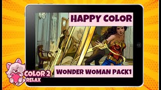 Wonder Woman Paint By Number Pack 1 Happy Color by Number App Relaxing Pictures Fun Art screenshot 2