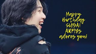 happy birthday yoongi! ARMY love you #marchisyoongimonth #MinMarch