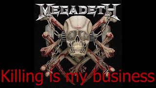 Megadeth - Killing is my business (Lyrics) - YouTube