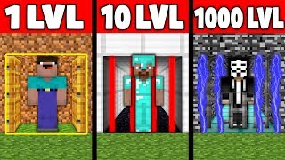 Minecraft Battle: NOOB vs PRO vs GOD : EVOLUTION SECRET PRISON DOOR Challenge in Minecraft Animation