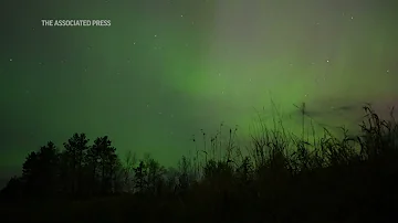 Northern lights dance over Minnesota