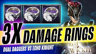 CRAZY DPS with TRIPLE Damage Ring DEX Plague Build vs Echo Knight | No Rest for the Wicked
