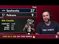 OFFICIALLY ELIMINATED: Falcons Fan Reacts To HORRIFIC Loss To Seahawks 37-9