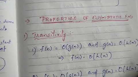 DAA (11)/ CST201( Module 1- Data structures) : Asymptotic Notations- Properties