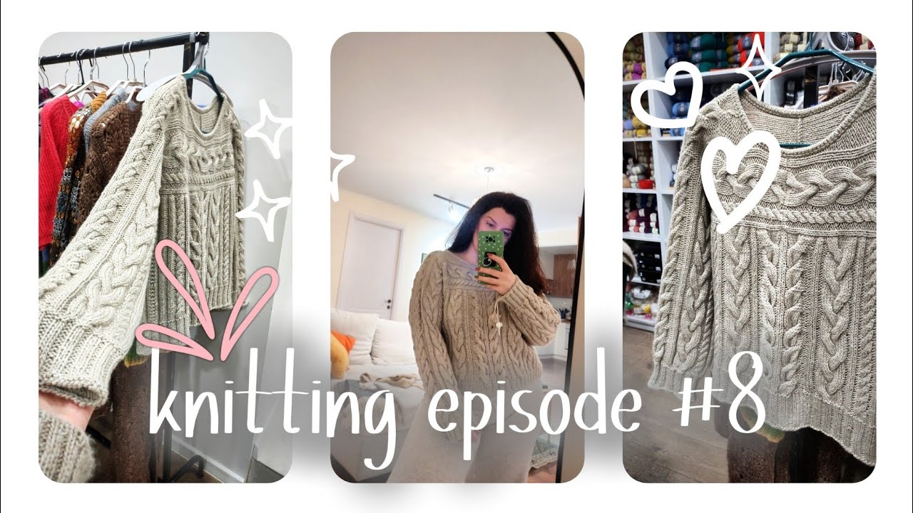 Knitting episode #8 ყველაზე რთული და საწვალებელი ჯემპრი 😭😭😭 რატომ მომიწია დარღვევა შეკვეთის?