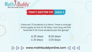 Math Practice Problem Grade 8 Question 269