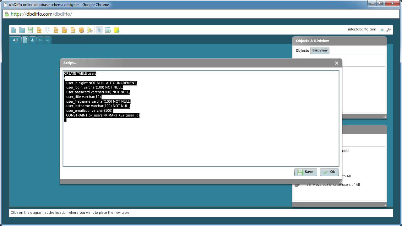 dbDiffo lesson 2 - generate SQL script - YouTube