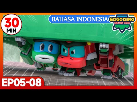 GOGODINO Rescue Team | Kompilasi 30 Menit | EP05-08 | Kartun Dinosaurus | Animasi Anak | Baru