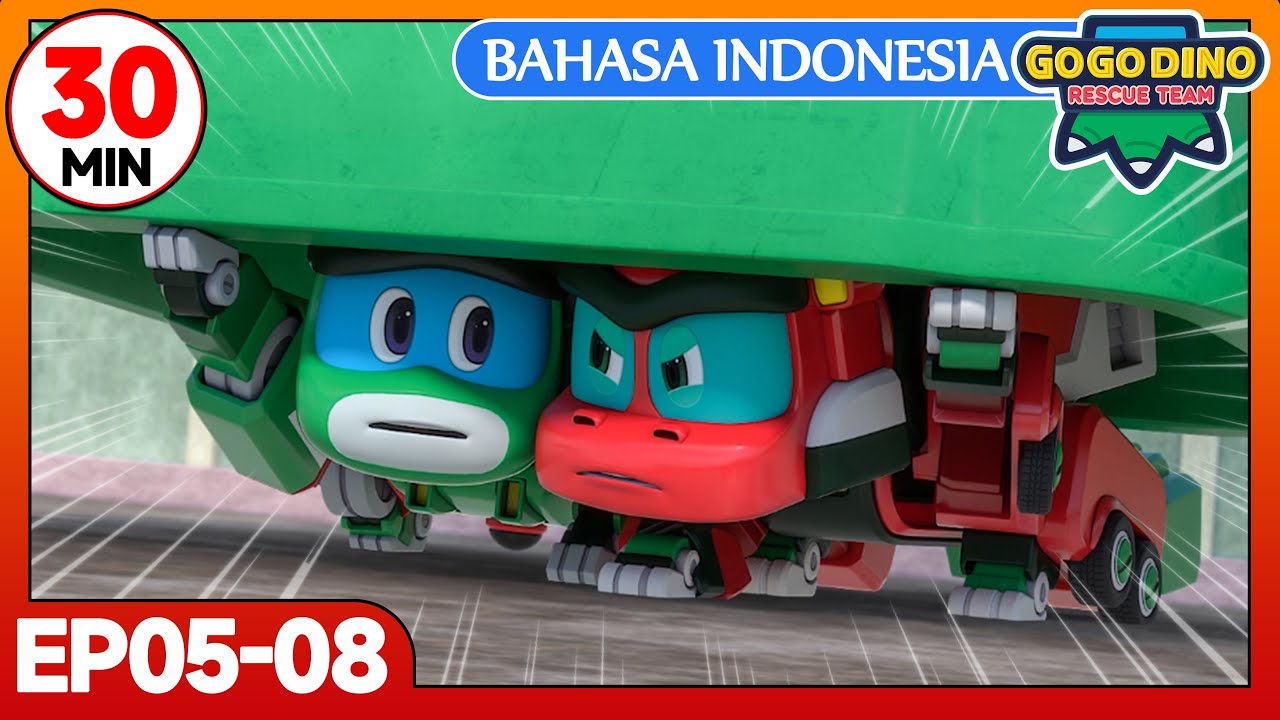 GOGODINO Rescue Team | Kompilasi 30 Menit | EP05-08 | Kartun Dinosaurus | Animasi Anak | Baru