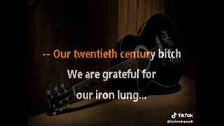 My iron lung Acoustic KARAOKE by RADIOHEAD ( lucien depuydt karaoke )