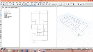 2- ادخال ال dxf وتعريف القطاعات علي الايتابس وادخال احمال الزلازل والرياح