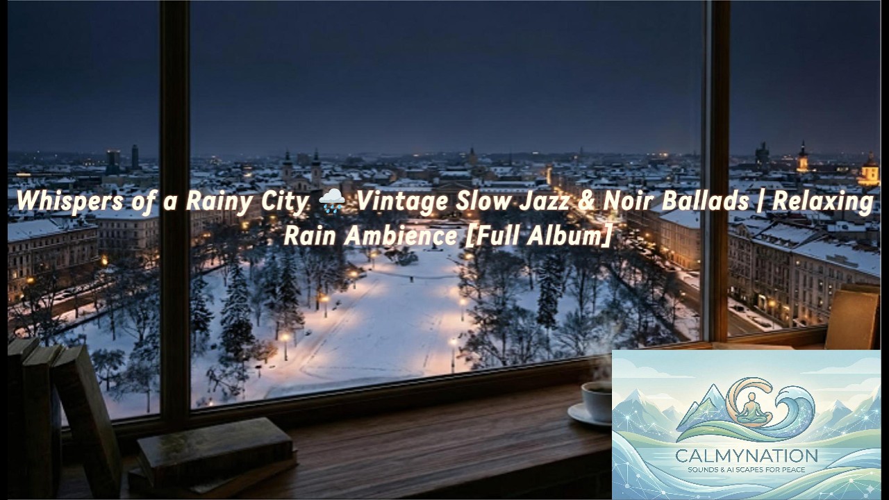 Whispers of a Rainy City 🌧️ Vintage Slow Jazz & Noir Ballads | Relaxing Rain Ambience [Full Album]