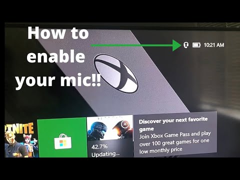 How to TURN ON your MIC on Xbox one!!