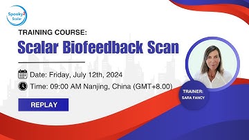 Spooky2 Scalar Online Training Course -- Scalar Biofeedback Scan