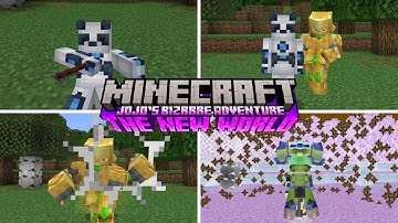 Minecraft PE 1.21+ x JoJo’s Bizarre Adventure: THE NEW WORLD Mod Showcase!