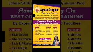 Agrasen Computer Training Centre -Admission open.  Call Now