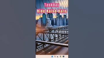 HOW TO HIDE TASKBAR IN COMPUTER WINDOW 10, 11 || TaskBar  hide kaise kare