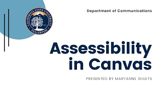 Accessibility in Canvas - Images and the Alt-Text tag