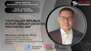 Download Lagu HAM DALAM REPUBLIK KORUP: SEBUAH CATATAN MACHIAVELLIAN - Eduardus Lemanto, Ph.D. Download Lagu HAM DALAM REPUBLIK KORUP: SEBUAH CATATAN MACHIAVELLIAN - Eduardus Lemanto, Ph.D.