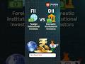 How pros decode FII/DII data?It’s not about numbers… it’s about reading market intention. #fiis #dii