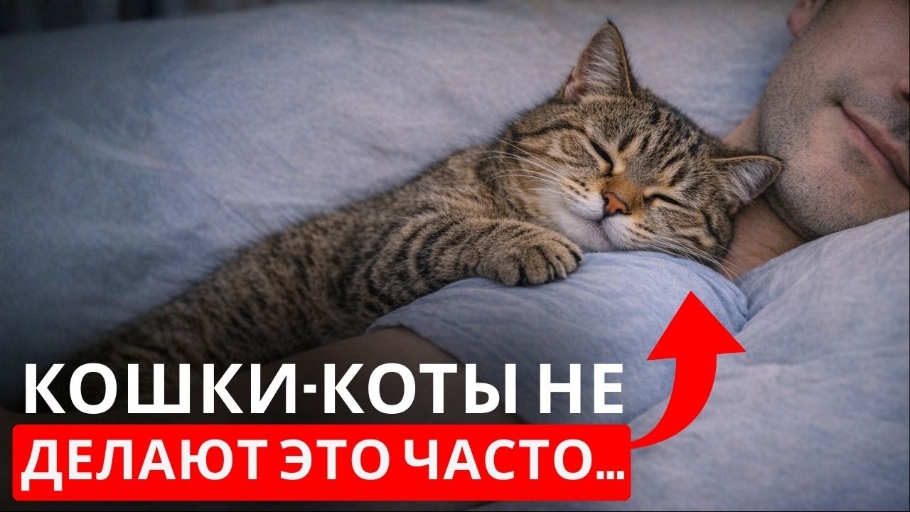 Если ваша кошка спит с вами каждую ночь, это действительно много значит!